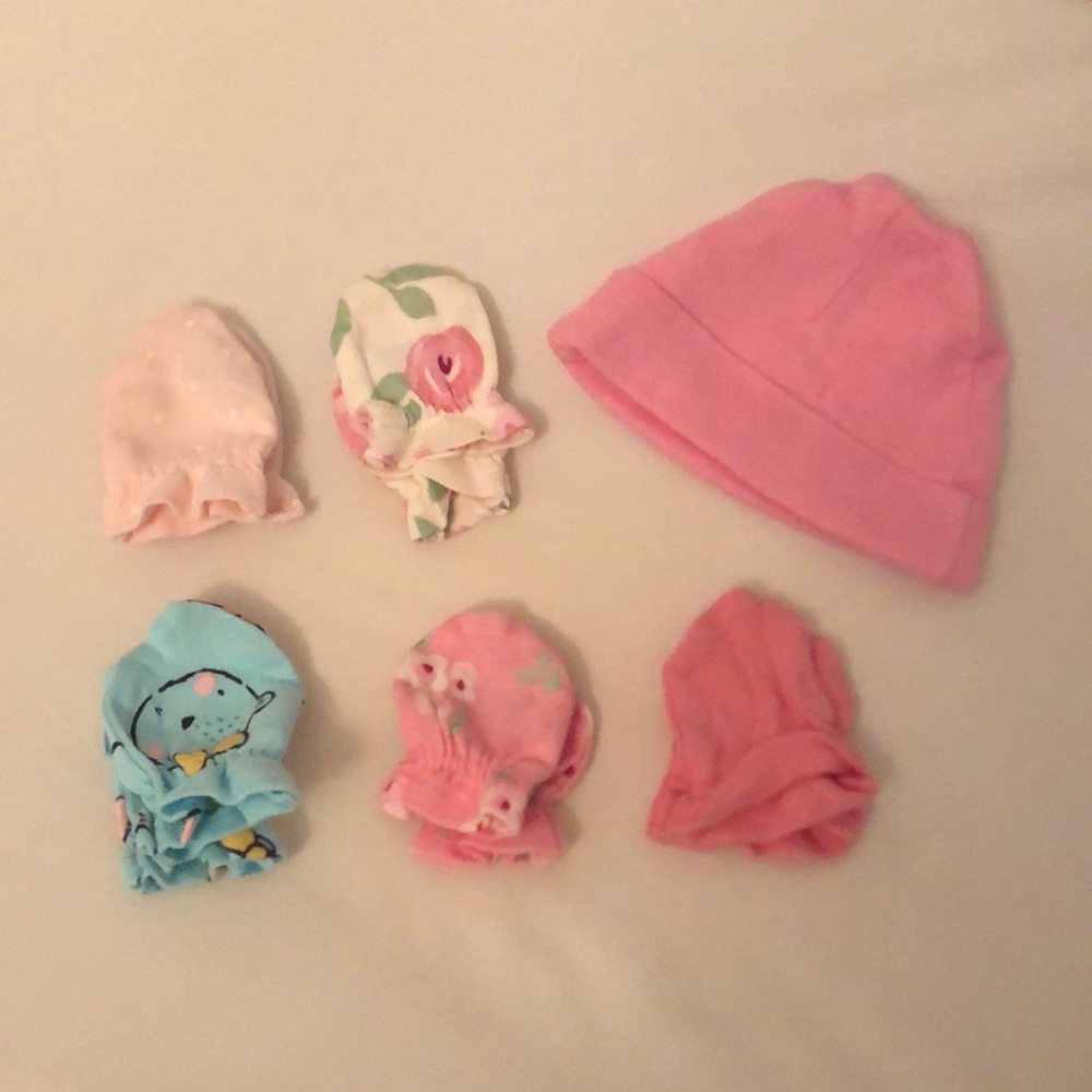 Baby Hat and Mitts